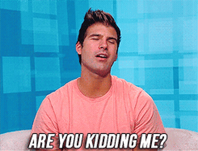 A Man In A Pink Shirt Is Asking If He Is Kidding Me GIF