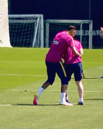 A Man In A Pink Shirt With The Word Beko On It GIF