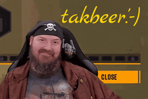 A Man In A Pirate Hat Is Holding A Bottle Of Beer GIF
