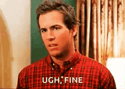 A Man In A Plaid Shirt Is Making A Funny Face And Saying Ugh Fine . GIF