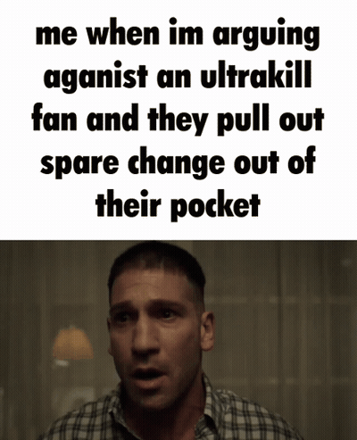 A Man In A Plaid Shirt Is Making A Funny Face While Talking About Arguing With An Ultrakill Fan GIF