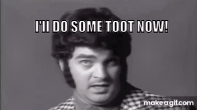 A Man In A Plaid Shirt Is Saying I 'Ll Do Some Toot Now GIF