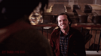 A Man In A Plaid Shirt Is Smiling While Standing Next To Another Man With The Words By Diablito 666 Visible GIF