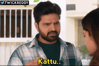 A Man In A Plaid Shirt Says Kattu GIF