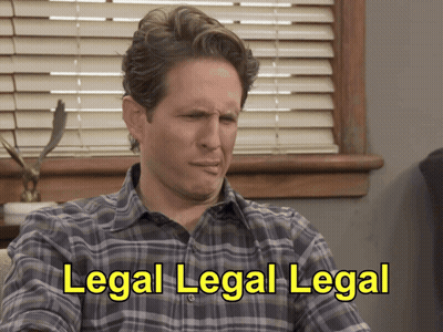 A Man In A Plaid Shirt Says Legal Legal GIF
