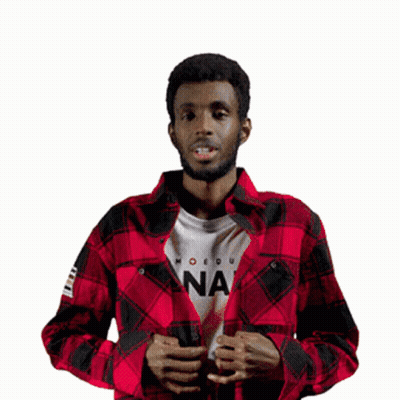 A Man In A Plaid Shirt Says Sorry GIF
