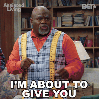 A Man In A Plaid Vest And Suspenders Says I 'M About To Give You GIF