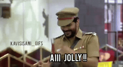 A Man In A Police Uniform Is Making A Funny Face And Says Aiii Jolly ! GIF