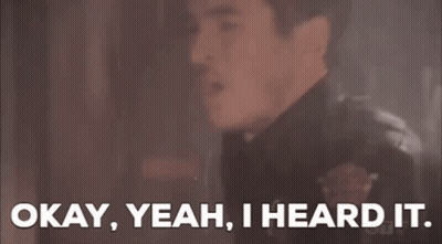 A Man In A Police Uniform Is Saying `` Okay Yeah , I Heard It . '' GIF