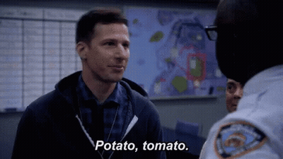 A Man In A Police Uniform Is Talking To Another Man In A Police Station . GIF