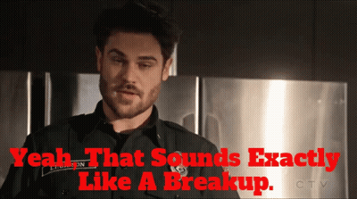 A Man In A Police Uniform Says " Yeah That Sounds Exactly Like A Breakup Ctv " GIF