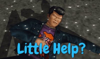 A Man In A Purple Shirt With The Words Little Help Written On It GIF