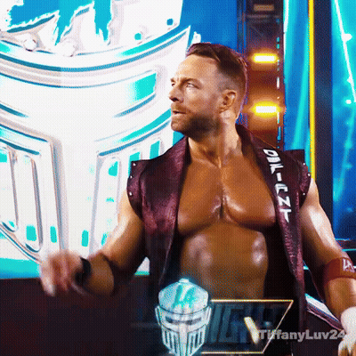 A Man In A Purple Vest With The Word Oil On The Sleeve GIF