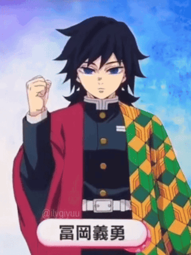 A Man In A Red And Green Jacket With Chinese Writing On It GIF