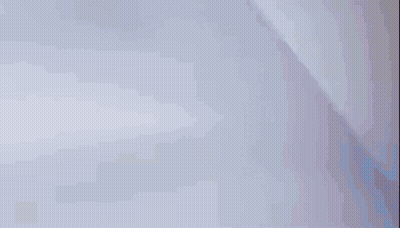 A Man In A Red Cape Is Holding Two Guns In Front Of A Red Sign . GIF