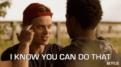 A Man In A Red Hat Says I Know You Can Do That In Front Of Another Man GIF