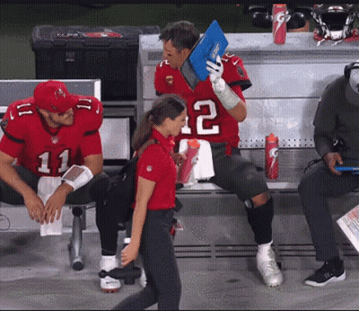 A Man In A Red Jersey With The Number 12 On The Back GIF