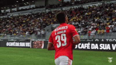 A Man In A Red Jersey With The Number 39 On It GIF