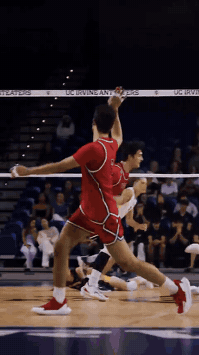 A Man In A Red Jersey With The Number 5 On It GIF