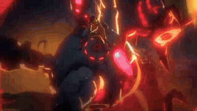 A Man In A Red Mask Holds A Gun GIF