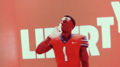 A Man In A Red Nike Jersey With The Number 1 On It GIF