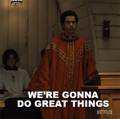 A Man In A Red Robe Says We 'Re Gonna Do Great Things Netflix GIF