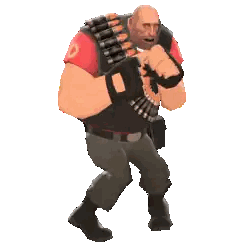 A Man In A Red Shirt Is Holding A Bunch Of Bullets On His Back Sticker