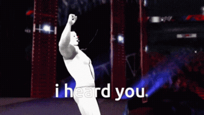 A Man In A Red Shirt Is Kicking Another Man In A Blue Shorts With The Words I Heard You Behind Him GIF