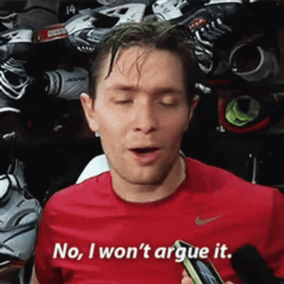 A Man In A Red Shirt Is Saying No I Won T Argue It GIF