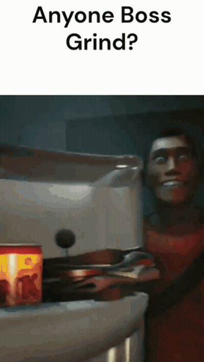 A Man In A Red Shirt Is Standing In Front Of A Can Of K-Cup Coffee GIF