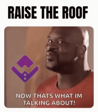 A Man In A Red Shirt Says Raise The Roof Now That 'S What I 'M Talking About GIF