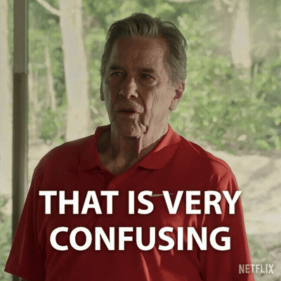 A Man In A Red Shirt Says That Is Very Confusing On Netflix GIF