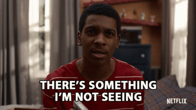 A Man In A Red Shirt Says There 'S Something I 'M Not Seeing On Netflix GIF