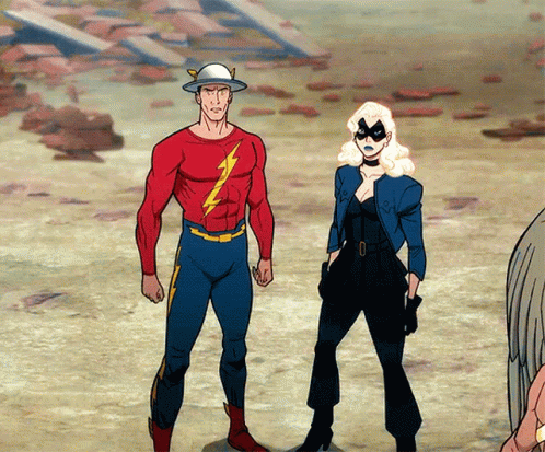 A Man In A Red Shirt With A Lightning Bolt On It GIF