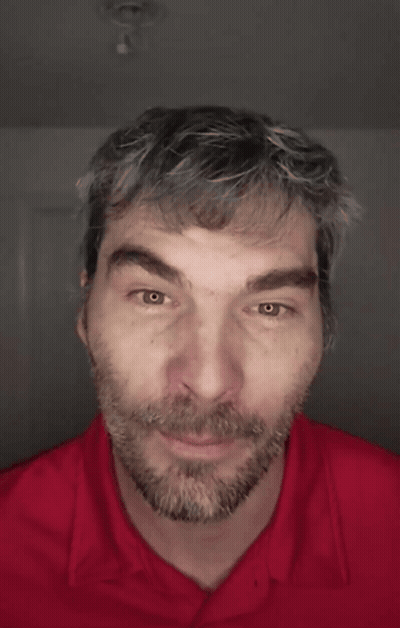 A Man In A Red Shirt With The Words Every Damn Day On The Bottom GIF