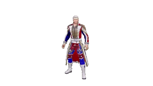 A Man In A Red White And Blue Costume Is Dancing Sticker