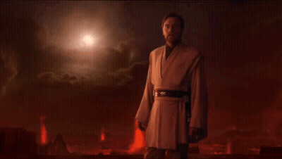 A Man In A Robe With The Words Only A Sith Deals In Absolutes Written Below Him GIF