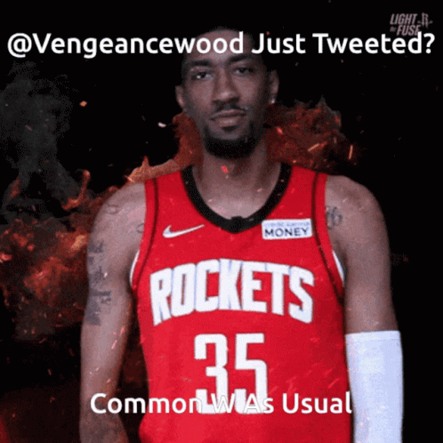 A Man In A Rockets Jersey With The Number 35 GIF