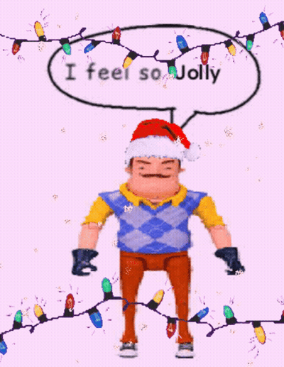 A Man In A Santa Hat Says I Feel So Jolly In A Speech Bubble GIF