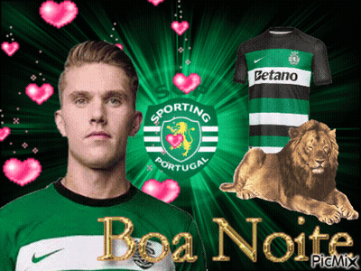 A Man In A Sporting Portugal Jersey Is Surrounded By Hearts GIF