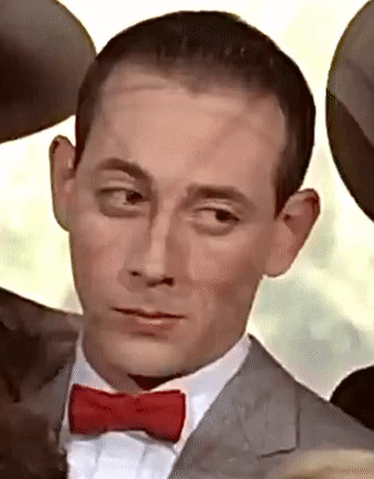 A Man In A Suit And Bow Tie Is Looking At The Camera . GIF