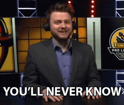 A Man In A Suit And Headphones Says You 'Ll Never Know . GIF