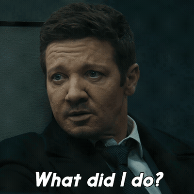 A Man In A Suit And Tie Asks What Did I Do GIF