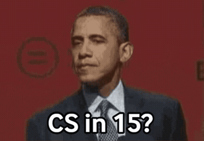 A Man In A Suit And Tie Is Asking If Cs In 15 GIF