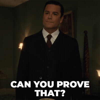 A Man In A Suit And Tie Is Asking If He Can Prove That GIF