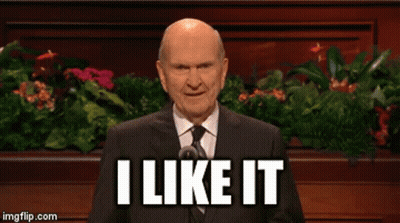 A Man In A Suit And Tie Is Giving A Speech And Says I Like It GIF