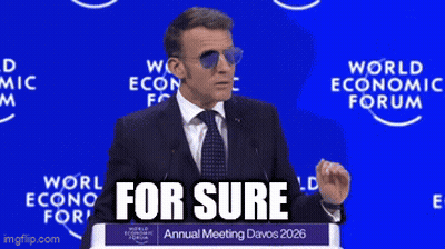 A Man In A Suit And Tie Is Giving A Speech At The World Economic Forum Annual Meeting GIF