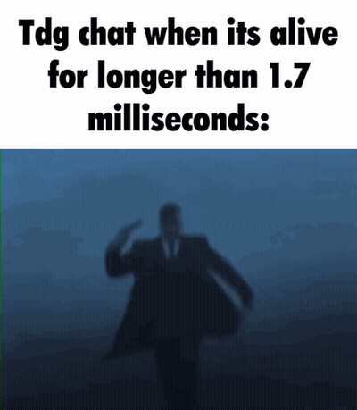 A Man In A Suit And Tie Is Saluting In The Fog . GIF