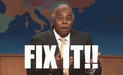 A Man In A Suit And Tie Is Saying Fix It ! GIF