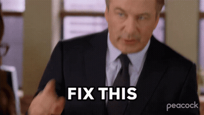 A Man In A Suit And Tie Is Saying Fix This . GIF